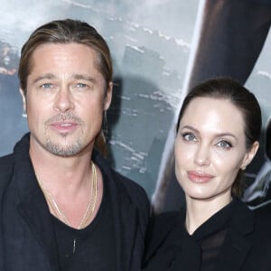 Brad Pitt et Angelina Jolie a l'avant-première de "World War Z" à Paris, le 3 juin 2013.
© Olivier Borde / Bestimage