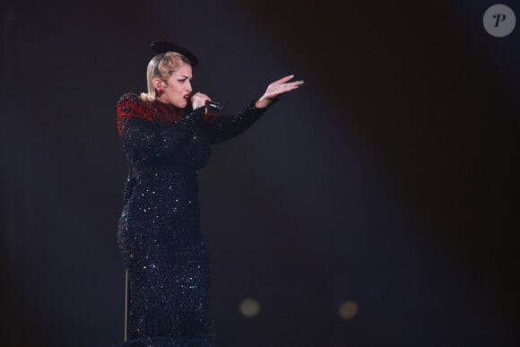 La Zarra lors de la répétition de la grande finale de la La 67e édition du concours de l'Eurovision au M&S Bank Arena à Liverpool le 12 mai 2023 
