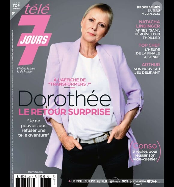Dorothée en couverture du magazine "Télé 7 jours".