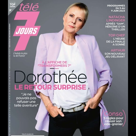 Dorothée en couverture du magazine "Télé 7 jours".