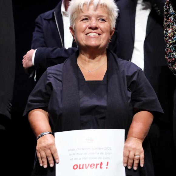 Il y a quelques années, elle a été la proie d'une psychopathe.
Mimie Mathy - Salle - Cérémonie d'ouverture du Festival Lumière 2021 à Lyon le 9 octobre 2021. © Dominique Jacovides / Bestimage