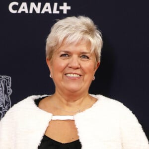 Mimie Mathy - Tournage de la série " Dix Pour Cent " lors de la 45ème cérémonie des César à la salle Pleyel à Paris. © Dominique Jacovides/Olivier Borde/Bestimage