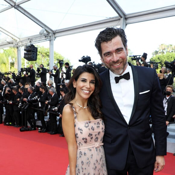 Reem Kherici et son mari Gilles Lemaire - Montée des marches du film " OSS 117 : Alerte rouge en Afrique Noire " lors du 74ème Festival International du Film de Cannes. Le 17 juillet 2021 © Borde-Jacovides-Moreau / Bestimage