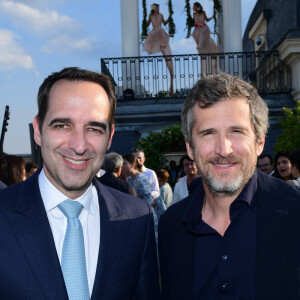 Exclusif - Vincent Pimont, managing director The Peninsula Paris et Guillaume Canet à la soirée Jardin Secret sur le rooftop de l'hôtel The Peninsula Paris le 7 juin 2023. © Rachid Bellak / Bestimage