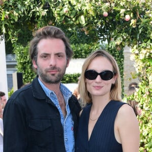 Exclusif - Ana Girardot et son mari Oscar à la soirée Jardin Secret sur le rooftop de l'hôtel The Peninsula Paris le 7 juin 2023. © Rachid Bellak / Bestimage