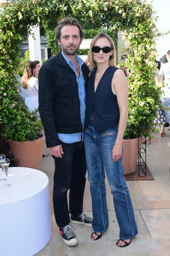 Exclusif - Ana Girardot et son mari Oscar à la soirée Jardin Secret sur le rooftop de l'hôtel The Peninsula Paris le 7 juin 2023. © Rachid Bellak / Bestimage