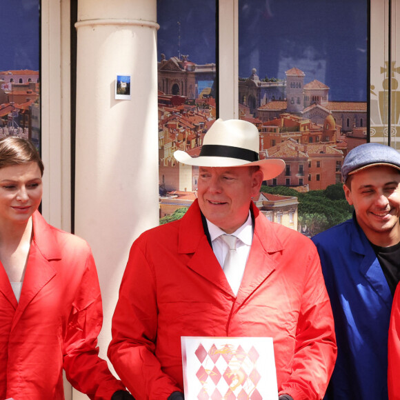 Andrea Casiraghi, La princesse Charlène de Monaco et Le prince Albert II de Monaco - "Le rocher en fête" la principauté de Monaco fête le centenaire du prince Rainier III à Monaco, le 31 mai 2023.  © Jean-Charles Vinaj/Pool Monaco/Bestimage 