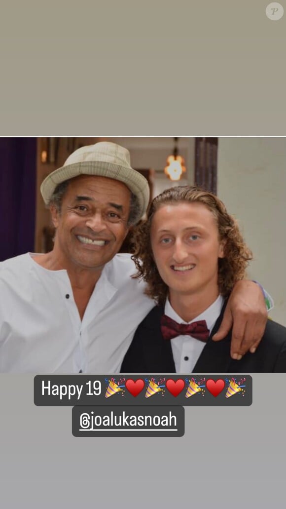 Joalukas est le dernier de Yannick Noah, qui est papa de 5 enfants
Yannick Noah fête les 19 ans de son fils Joalukas sur Instagram le 10 juin 2023.