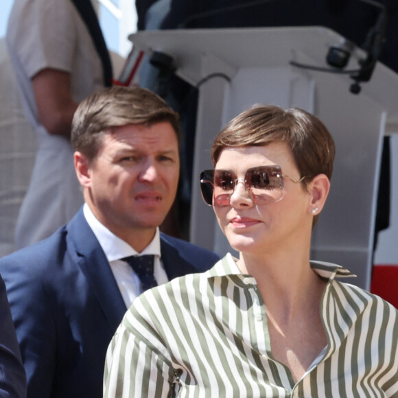 La princesse Charlene de Monaco - 4ème rencontre des sites historiques Grimaldi sur la place du palais Princier à Monaco le 10 juin 2023. © Claudia Albuquerque / Bestimage 