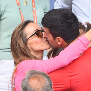 Jelena et Novak Djokovic pendant les Internationaux de France de tennis de Roland Garros 2023 à Paris le 11 juin 2023. Photo : Laurent Zabulon/ABACAPRESS.COM