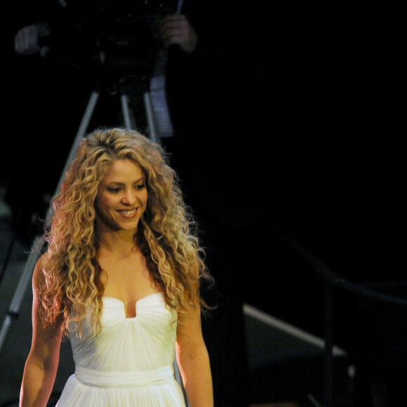 La chanteuse Shakira a chanté "Imagine" en ouverture de cérémonie au siège des Nations unies à New York. Le 25 septembre 2015 © CPA / Bestimage