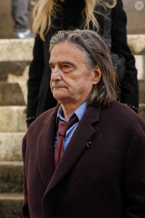 Il serait également dans un état psychologique difficile. 
Jean-Pierre Léaud - Sorties des obsèques de Michael Lonsdale en l'église Saint-Roch à Paris le 1er octobre 2020. 