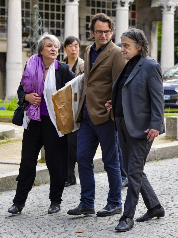 Jean-Pierre Léaud - Les obsèques de Maurice Bénichou à la Coupole du Père Lachaise à Paris, le 20 juin 2019. 