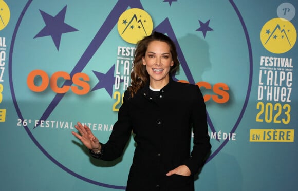 Mélissa Theuriau - Photocall lors de la 26ème édition du festival international du film de comédie de l'Alpe d'Huez le 19 janvier 2023. © Dominique Jacovides / Bestimage 