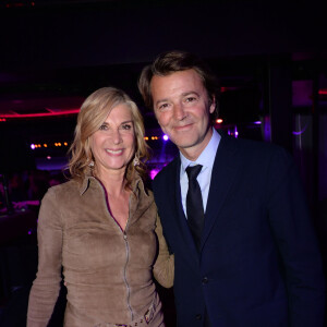 Exclusif - Michèle Laroque et son compagnon François Baroin - After-party du film "Brillantissime" à la discothèque L'Arc à Paris, France, le 15 janvier 2018. Evènement organisé par Five Eyes Production. © Rachid Bellak/Bestimage