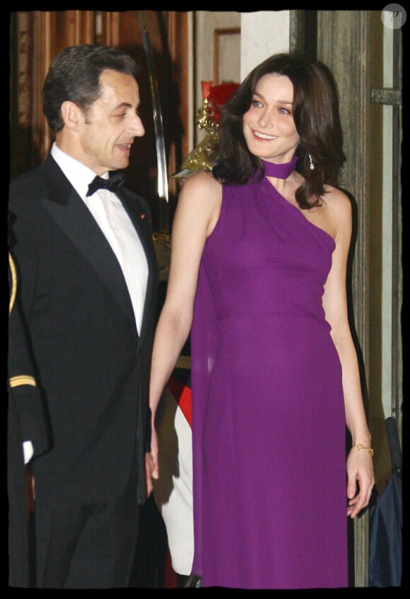 Nicolas Sarkozy et Carla Bruni à l'Elysée