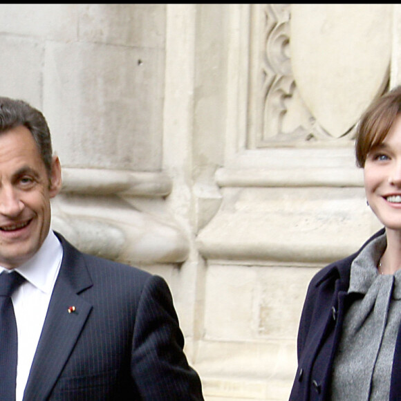 Nicolas Sarkozy et Carla Bruni à Londres