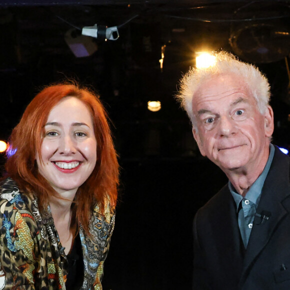 Exclusif - Maïa Mazaurette et Jacky Jakubowicz - Enregistrement de l'émission "Jacky aux platines" diffusée le 17 juin 2023 sur 20 Minutes TV au théâtre Clavel à Paris le 15 mai 2023. © Coadic Guirec/Bestimage