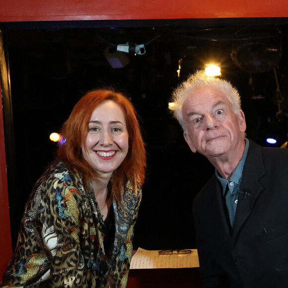 Exclusif - Maïa Mazaurette et Jacky Jakubowicz - Enregistrement de l'émission "Jacky aux platines" diffusée le 17 juin 2023 sur 20 Minutes TV au théâtre Clavel à Paris le 15 mai 2023. © Coadic Guirec/Bestimage