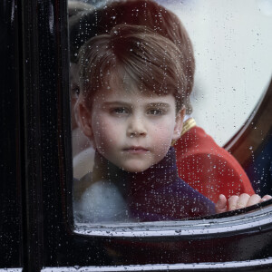 Sortie de la cérémonie de couronnement du roi d'Angleterre à l'abbaye de Westminster de Londres Le prince Louis de Galles lors de la cérémonie de couronnement du roi d'Angleterre à Londres, Royaume Uni, le 6 mai 2023. 