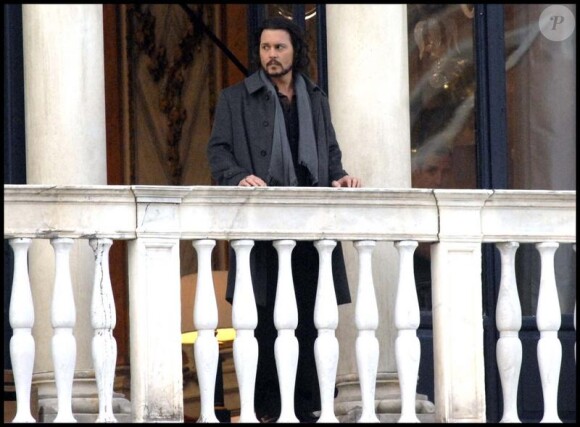 Johnny Depp, à Venise, sur le tournage de The Tourist. 1/03/2010