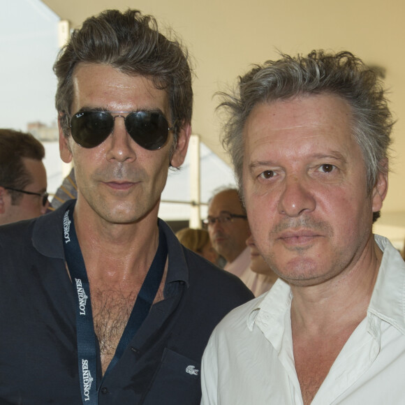 Exclusif - Xavier de Moulins et Thierry Rey - People lors du Longines Paris Eiffel Jumping au Champ-de-Mars à Paris, le 3 juillet 2015. 
