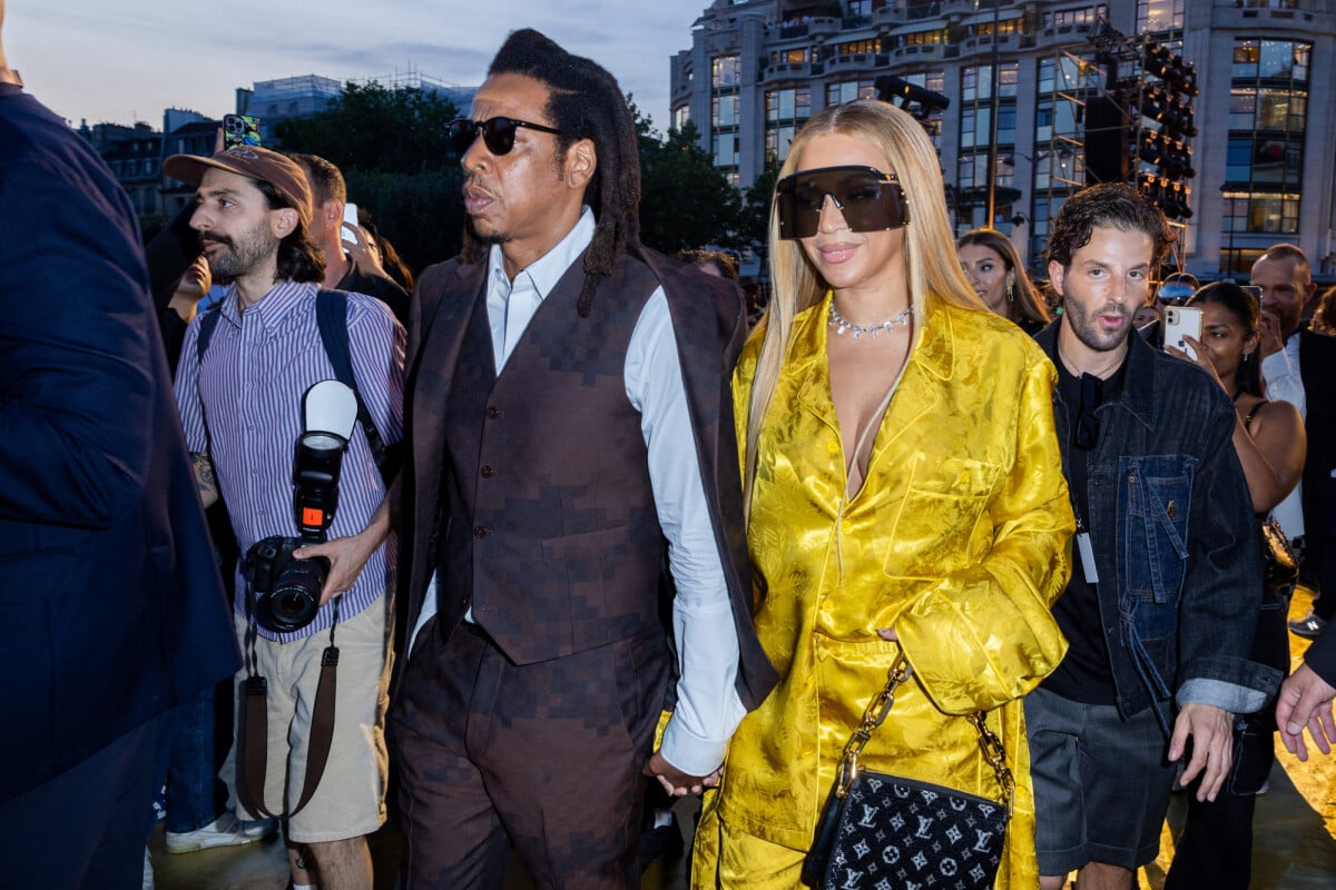 Photo Jay Z, Beyoncé Arrivées au défilé de mode masculine prêt à