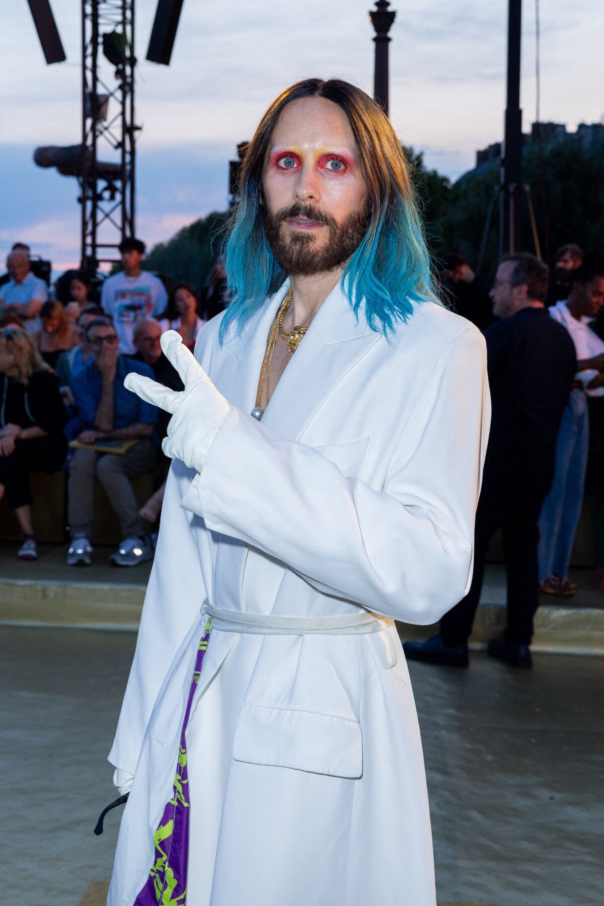 Photo Jared Leto Arrivées au défilé de mode masculine prêt à porter