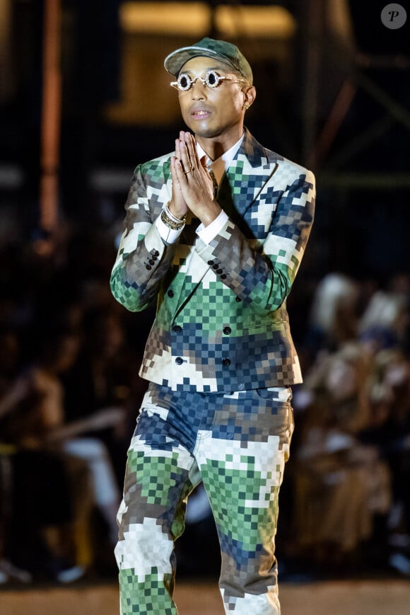 Pharrell Williams - Défilé de mode masculine prêt à porter printemps/été 2024 de la maison Louis Vuitton à Paris le 20 juin 2023. © Olivier Borde / Bertrand Rindoff / Bestimage