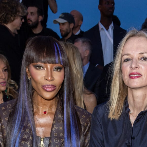 Naomie Campbell et Delphine Arnaut - Front Row du défilé de mode masculine prêt à porter printemps/été 2024 de la maison Louis Vuitton à Paris le 20 juin 2023. © Olivier Borde / Bertrand Rindoff / Bestimage