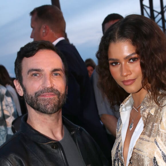 Nicolas Ghesquière et Zendaya - Défilé de mode Louis Vuitton Homme, Collection Printemps-Été 2024 dans le cadre de la Fashion Week de Paris, France, le 20 Juin 2023. © Olivier Borde / Bertrand Rindoff / Bestimage