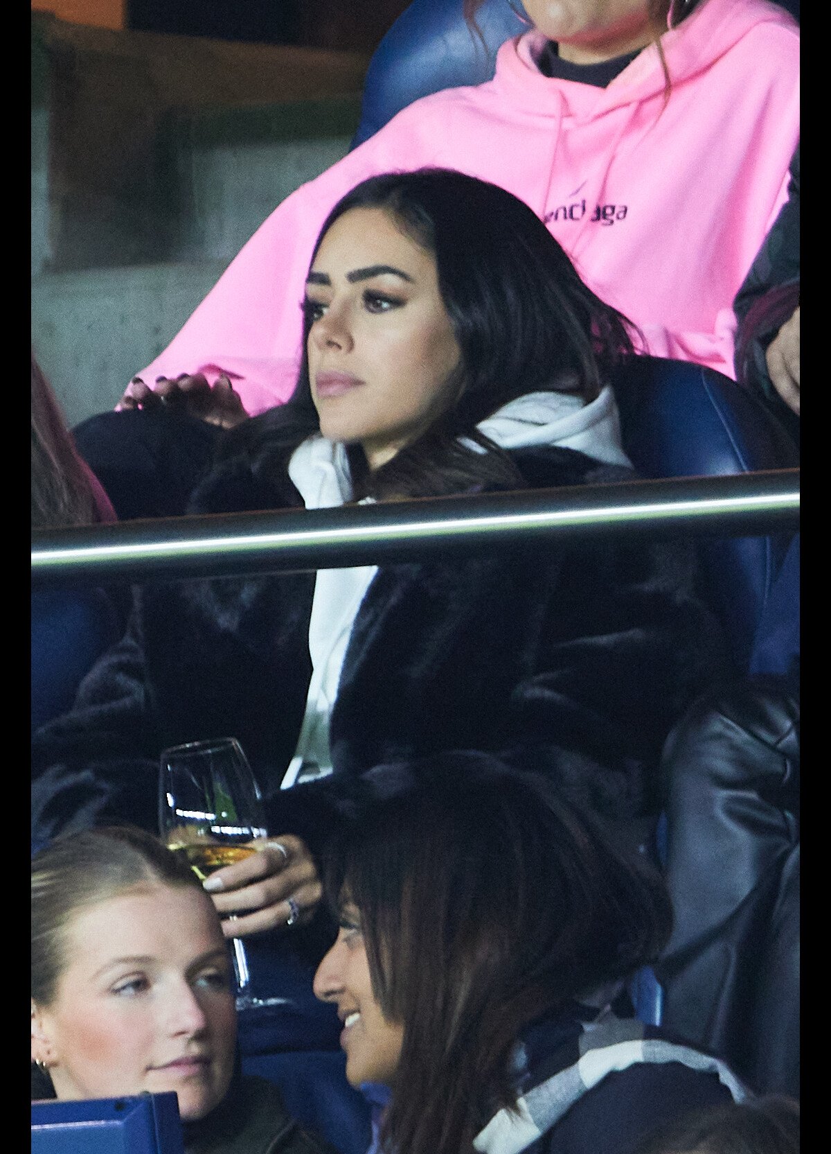 Photo : Bruna Biancardi (compagne de Neymar) - People dans les tribunes du  match de Ligue 1 Uber Eats 