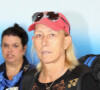 En janvier dernier, l'ancienne joueuse de tennis a annoncé être atteinte d'un double cancer de la gorge et du sein
Martina Navratilova à l'aéroport Ronald Reagan à Washington le 13 septembre 2016.