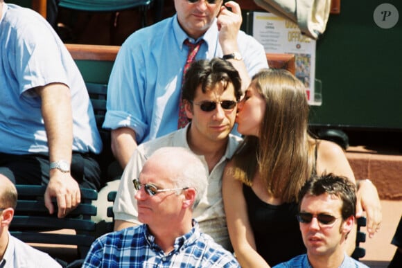 Roland Garros, Paris 06/1999 Laurent Gerra, Mathilde Seigner