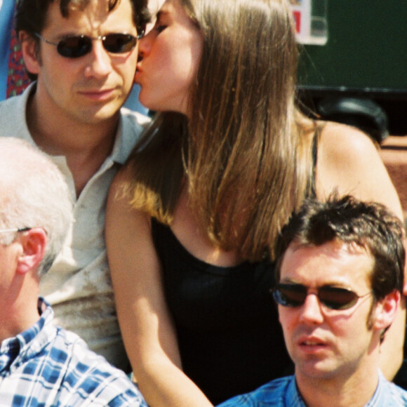 Roland Garros, Paris 06/1999 Laurent Gerra, Mathilde Seigner