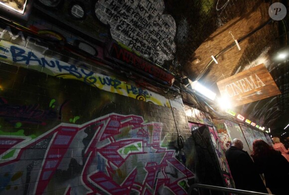 Le Tunnel de Leake Street à Waterloo pour la première du film Banksy : Exit Through the Gift Shop le 1er mars à Londres