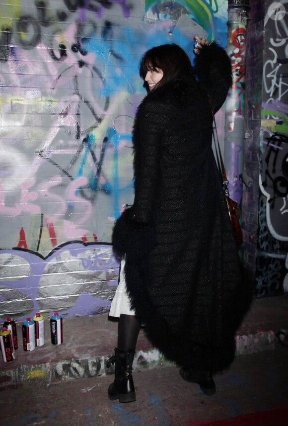 Daisy Lowe lors de l'avant première londonienne du film Banksy : Exit Through The Gift Shop