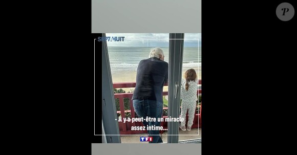 Sa petite dernière s'appelle Léna et elle a 6 ans
Photo de Gérard Darmon a avec sa fille Léna diffusée dans le portrait de la semaine dans "Sept à huit" sur TF1.