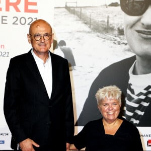 Benoist Gérard et sa femme Mimie Mathy - Cérémonie d'ouverture du Festival Lumière 2021 à Lyon le 9 octobre 2021. © Dominique Jacovides / Bestimage 