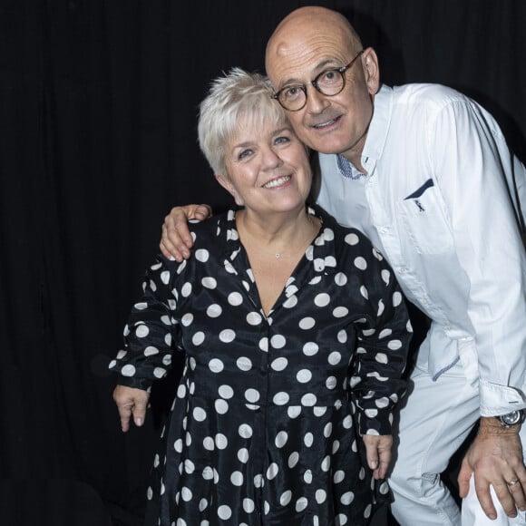 Exclusif - Mimie Mathy et son mari Benoist Gérard - Surprises - Backstage de l'enregistrement de l'émission "La Chanson secrète 4", qui sera diffusée le 4 janvier 2020 sur TF1, à Paris. Le 17 décembre 2019 © Gaffiot-Perusseau / Bestimage 