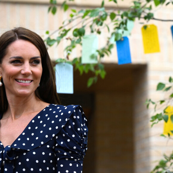 Catherine (Kate) Middleton, princesse de Galles, inaugure la communauté résidentielle de Hope Street à Southampton, le 27 juin 2023. Cette communauté pionnière pilotera une nouvelle approche pour soutenir les femmes dans le système judiciaire. 
