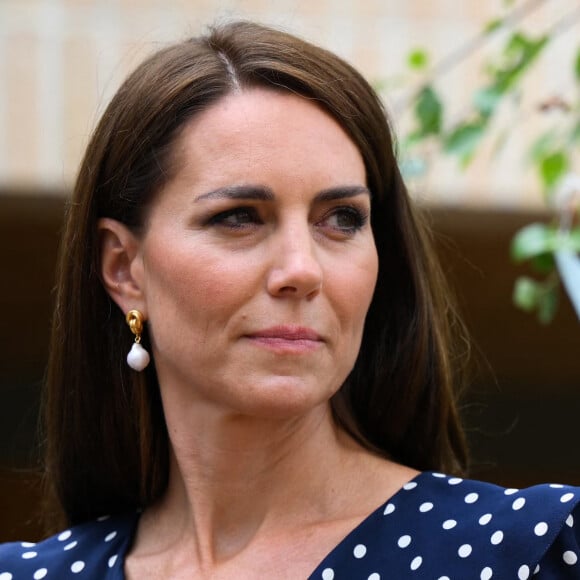 Catherine (Kate) Middleton, princesse de Galles, inaugure la communauté résidentielle de Hope Street à Southampton, le 27 juin 2023. Cette communauté pionnière pilotera une nouvelle approche pour soutenir les femmes dans le système judiciaire. 