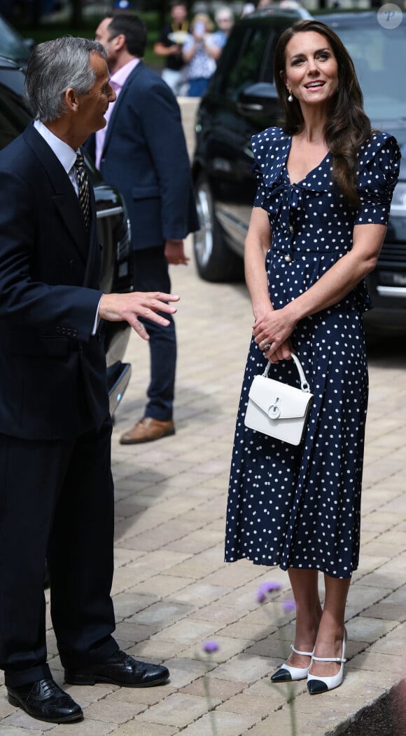 Catherine (Kate) Middleton, princesse de Galles, inaugure la communauté résidentielle de Hope Street à Southampton, le 27 juin 2023. Cette communauté pionnière pilotera une nouvelle approche pour soutenir les femmes dans le système judiciaire. 