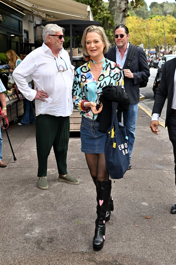 Delphine de Saxe-Cobourg, princesse de Belgique expose ses oeuvres pour la première fois à Saint Tropez dans la Fondation Linda et Guy Pieters. 25/09/2022 © Bruno Bebert / Bestimage 