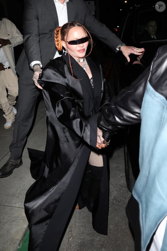 Madonna à la sortie de l'after-party au Mr. Brainwash Art Museum" lors de la 65ème édition de la cérémonie des "Grammy Awards" à Los Angeles, Californie, Etats-Unis, le 5 février 2023. 