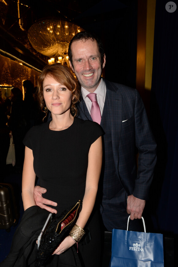 Christian Vadim et sa compagne Julia Livage - 11ème cérémonie des Globes de Cristal au Lido à Paris, le 30 janvier 2017. © Rachid Bellak/Bestimage