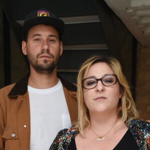 Marilou Berry et son compagnon Alexis (Le Diamantaire artiste street art) - Soirée de lancement de l'appareil photo Instax SQ6 de Fujifilm à l'Instax Square House à Paris le 24 mai 2018. © Giancarlo Gorassini/Bestimage