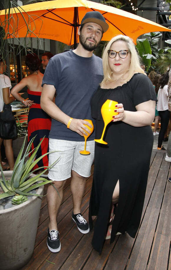 Alexis et sa compagne Marilou Berry lors de la soirée organisée pour célébrer les 10 ans de la salle de sports le "Klay Club" à Paris, le 28 juin 2019. © Marc Ausset-Lacroix/Bestimage 