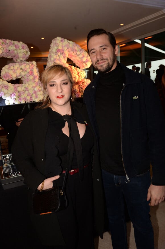 Exclusif - Marilou Berry et son compagnon Alexis - Soirée de lancement des cosmétiques Eymard Gabrielle à l'hôtel Shangri-La à Paris, France, le 12 avril 2018. © Rachid Bellak/Bestimage