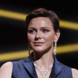 Les évènements liés au sport, elle ne les raterait pour rien au monde !
La princesse Charlene de Monaco lors de la cérémonie de clôture de la 62ème édition du festival de télévision de Monte-Carlo. © Denis Guignebourg / Bestimage 